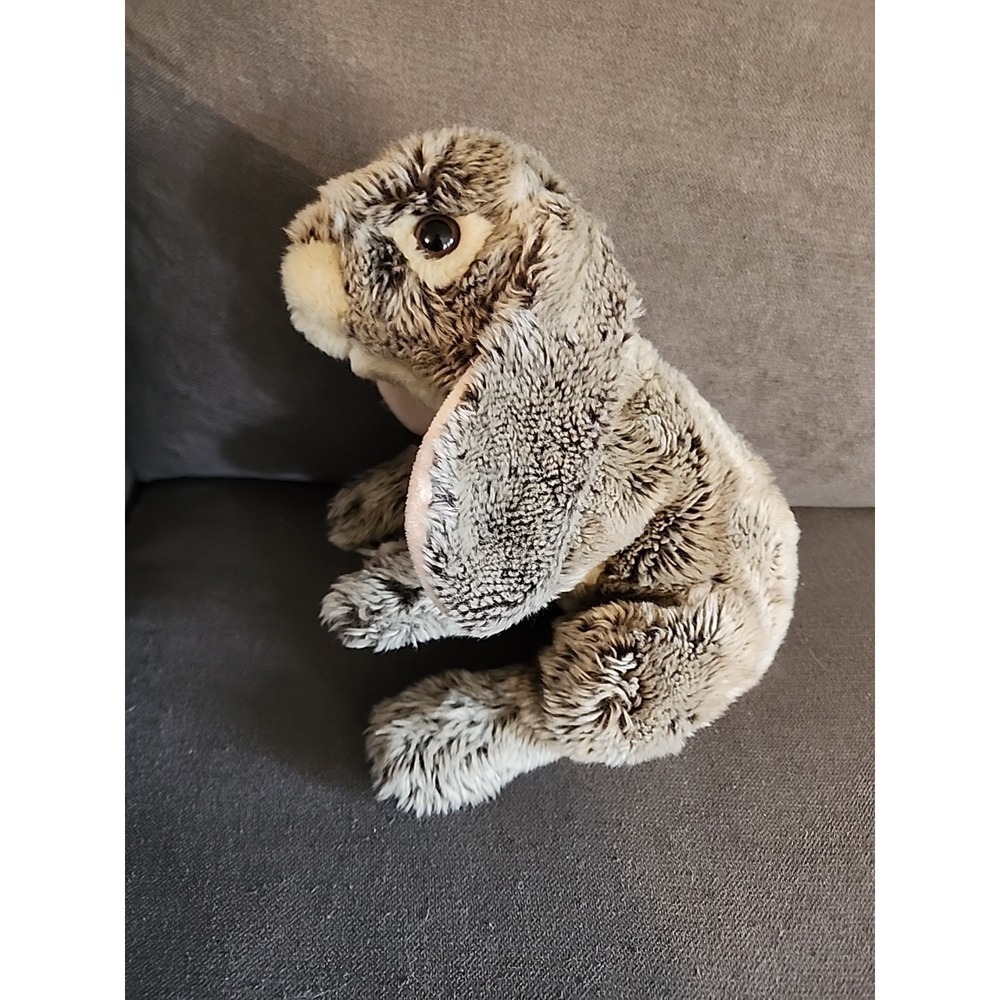 Animal Alley Brown Bunny Plush Floppy Beige Realistic Rabbit Toys R Us 13"